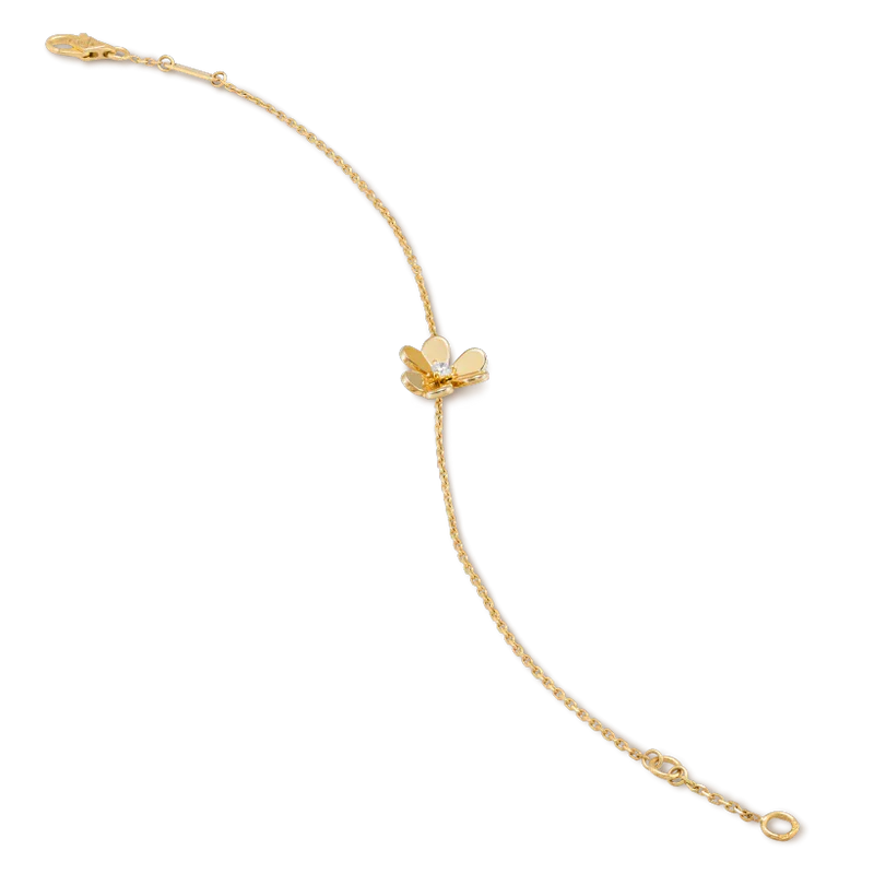ˇGilded EraˇFRIVOLE GOLD FLOWER PINK MALACHITE BRACELET