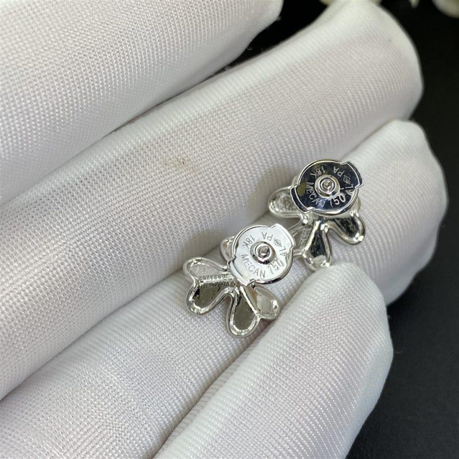 ˇGilded EraˇFRIVOLE MINI SILVER FLOWER EARRINGS