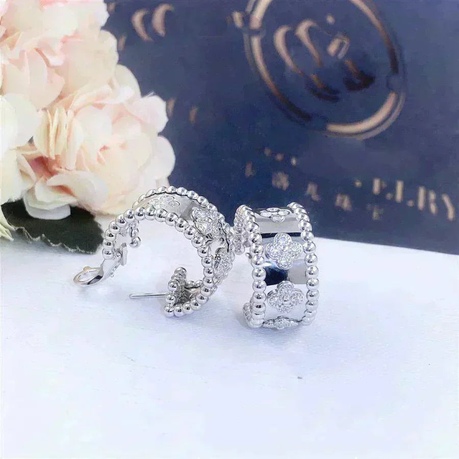 ˇGilded EraˇPERLEE DIAMOND EARRINGS