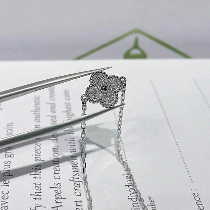 ˇGilded EraˇCLOVER  SINGLE FLOWER BRACELET SILVER