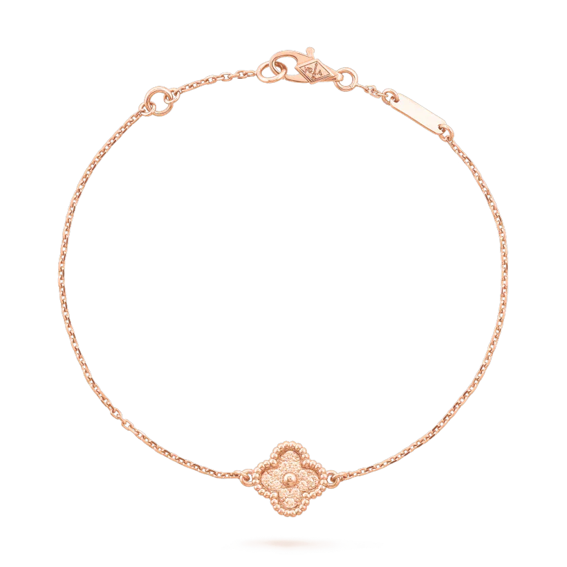 ˇGilded EraˇCLOVER SINGLE FLOWER BRACELET