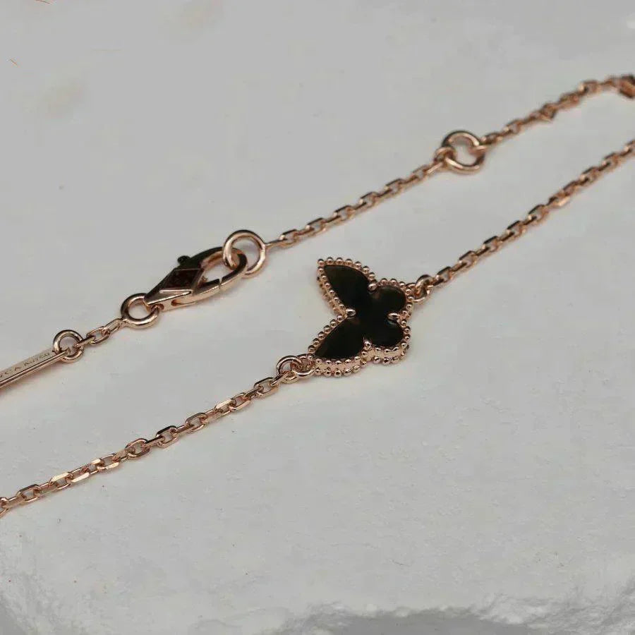 ˇGilded EraˇBUTTERFLY ONYX  BUTTERFLY BRACELET