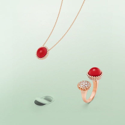 ˇGilded EraˇPERLEE COULEURS DIAMOND ROSE GOLD BETWEEN THE FINGER RING