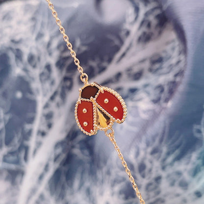 ˇGilded EraˇLUCKY SPRING 1 MOTIF PINK GOLD BRACELET