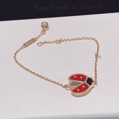 ˇGilded EraˇLUCKY SPRING 1 MOTIF PINK GOLD BRACELET