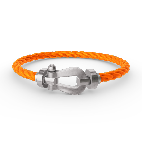 ˇGilded EraˇFORCE LARGE HORSESHOE NO DIAMOND BRACELET SILVER