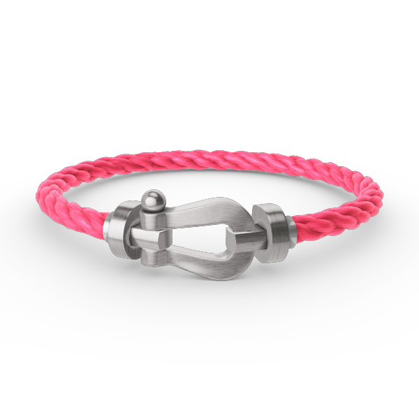 ˇGilded EraˇFORCE LARGE HORSESHOE NO DIAMOND BRACELET SILVER