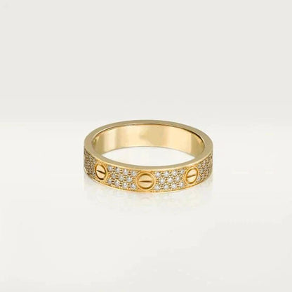 ˇGilded EraˇLOVE RING 3.6MM DIAMOND PAVED