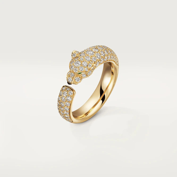 ˇGilded EraˇPANTHERE PINK GOLD DIAMOND RING