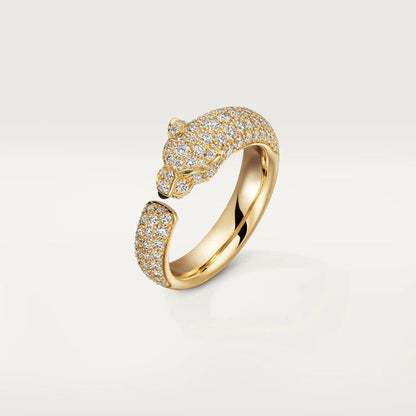 ˇGilded EraˇPANTHERE PINK GOLD DIAMOND RING
